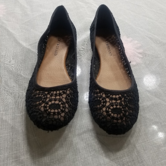 Lucky Brand Womens Ballet Flats Shoes Black 6.5 - Picture 3 of 8